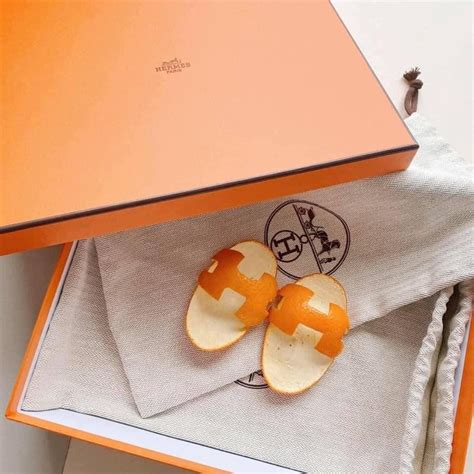 hermes orange sandals baby.